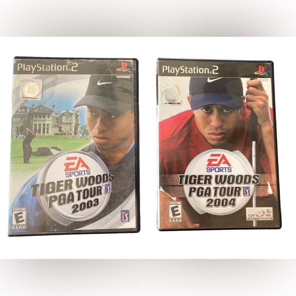 Tiger Woods PGA Tour 2003 and 2004 PlayStation 2 PS2